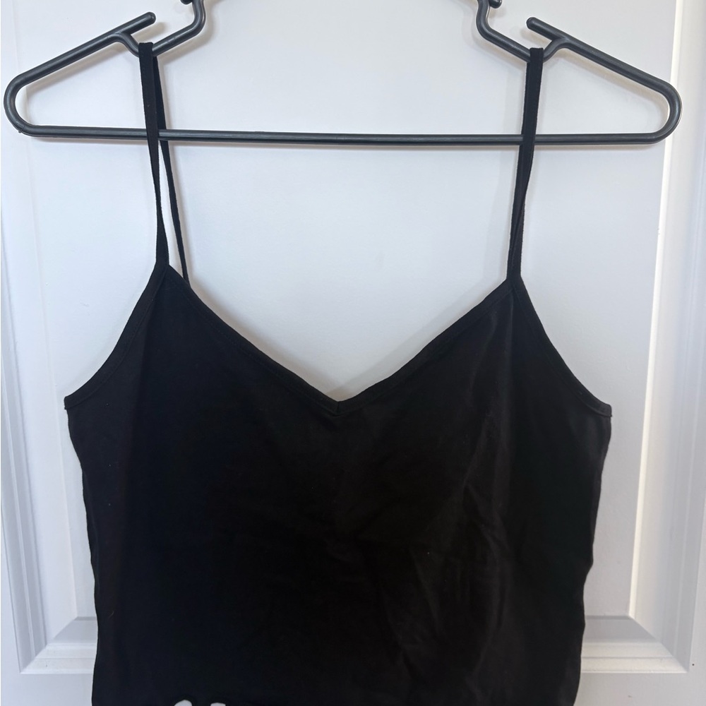 H&M Black Camisole Crop Top